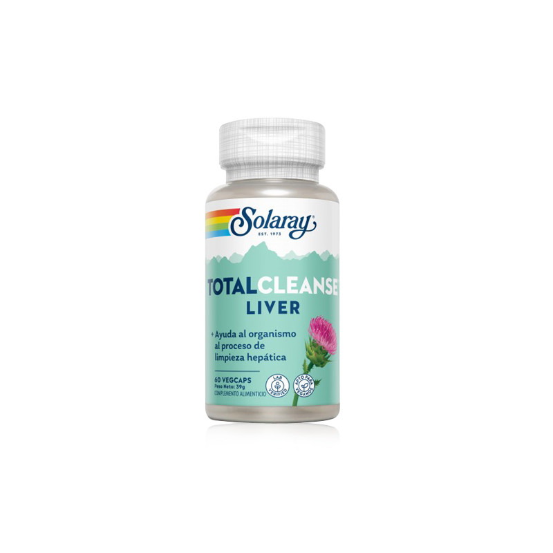 Solaray Total Cleanse Liver Limpieza Hepatica 60Caps