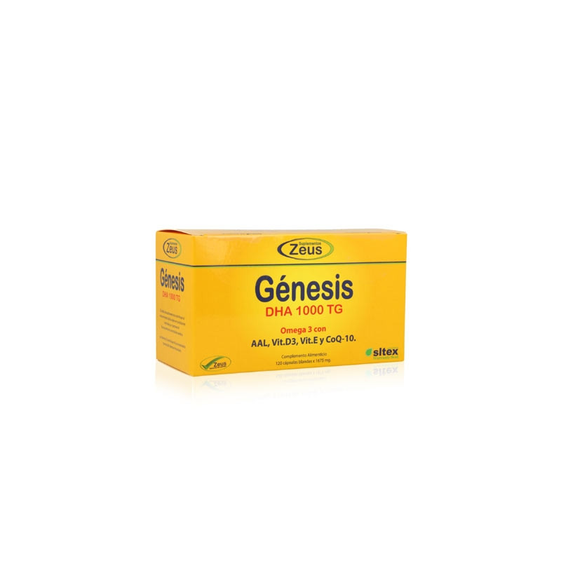 Zeus Genesis DHA 1000 TG Omega 3 120 Capsulas