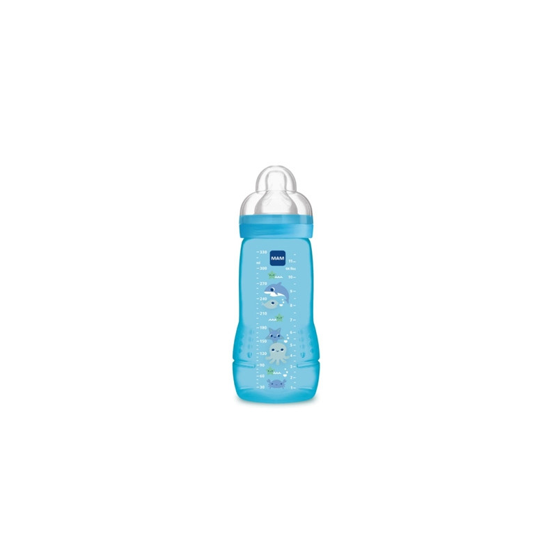 Mam Easy Active Biberon Tetina Silicona Azul 4m+ 330ml
