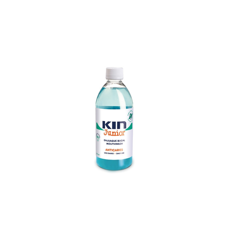 Kin Junior Enjuague Bucal Anticaries Menta Suave 500ml
