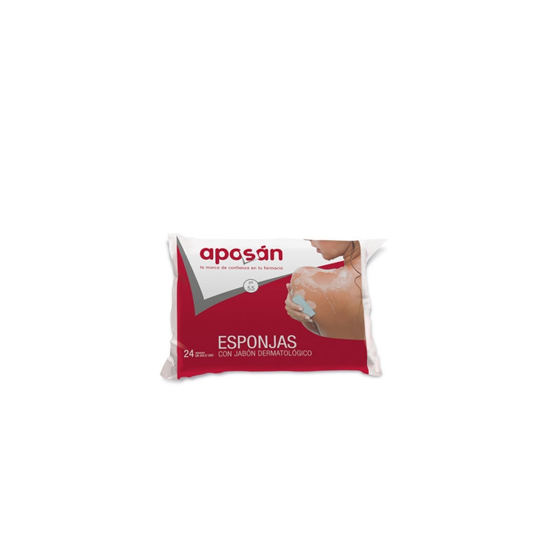 Aposan Esponjas Jabonosas con Gel Dermatologico 24 Uds