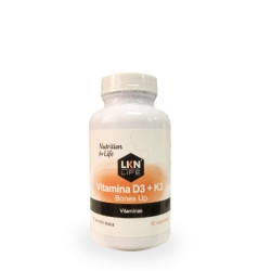LKN Life Vitamina D3 + K2 Bones Up 50 Capsulas