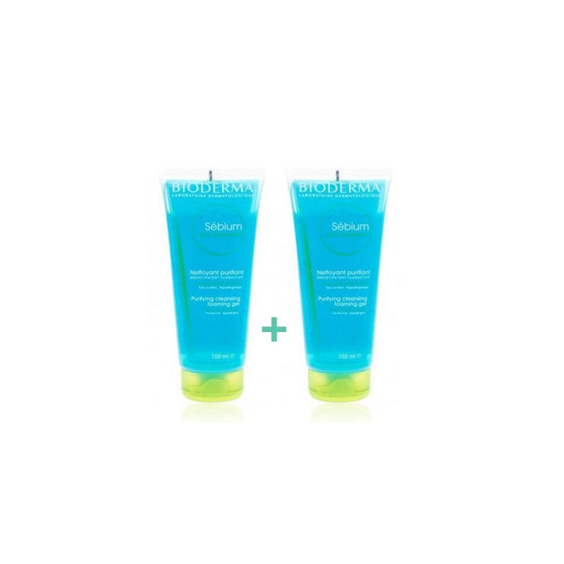 Bioderma Sebium Gel Espumoso Limpiador P/Mixta Duo 2x200ml