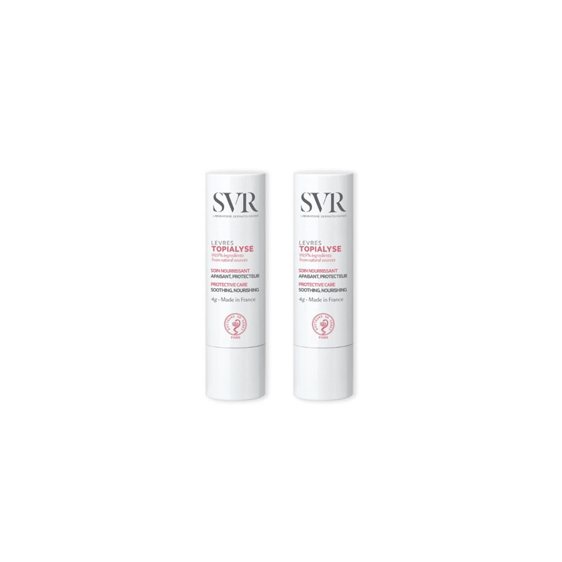 SVR Topialyse Stick Labial Cuidado Reparador Duplo 2x4gr