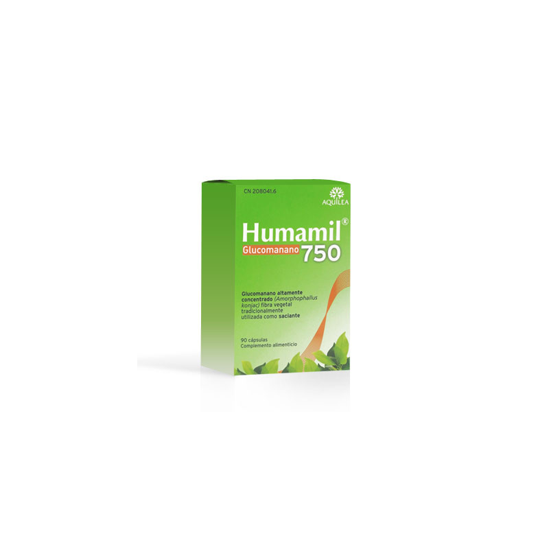 Aquilea Humamil Glucomanano 750 Fibra Saciante 90 Capsulas