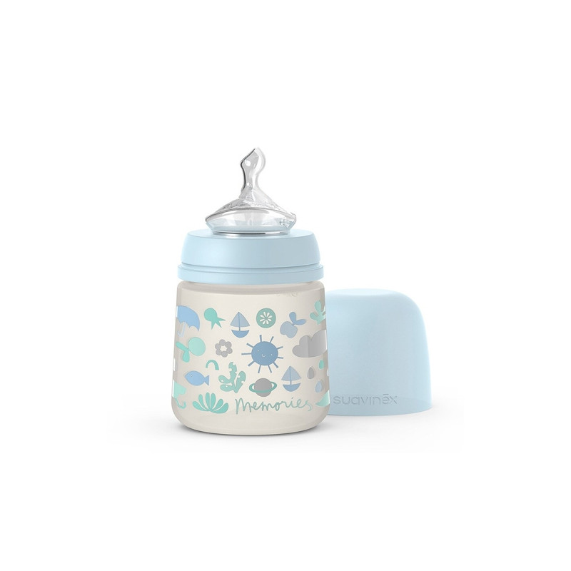 Suavinex Biberon Tetina Anatomica Silicona Flujo Medio 0-6m 150ml