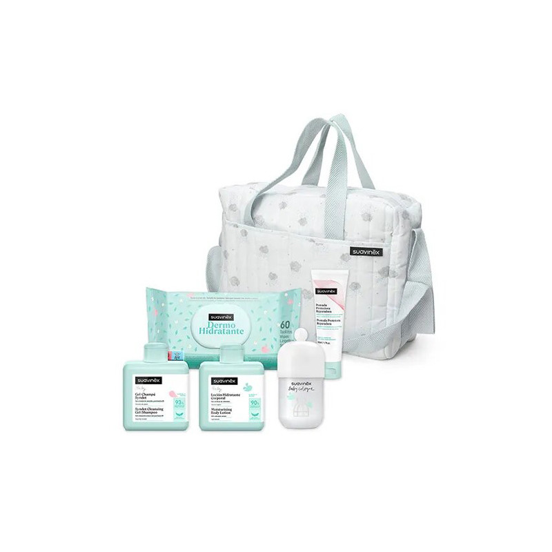 Suavinex Bolso Cosmetica Bebe Verde 5 Productos