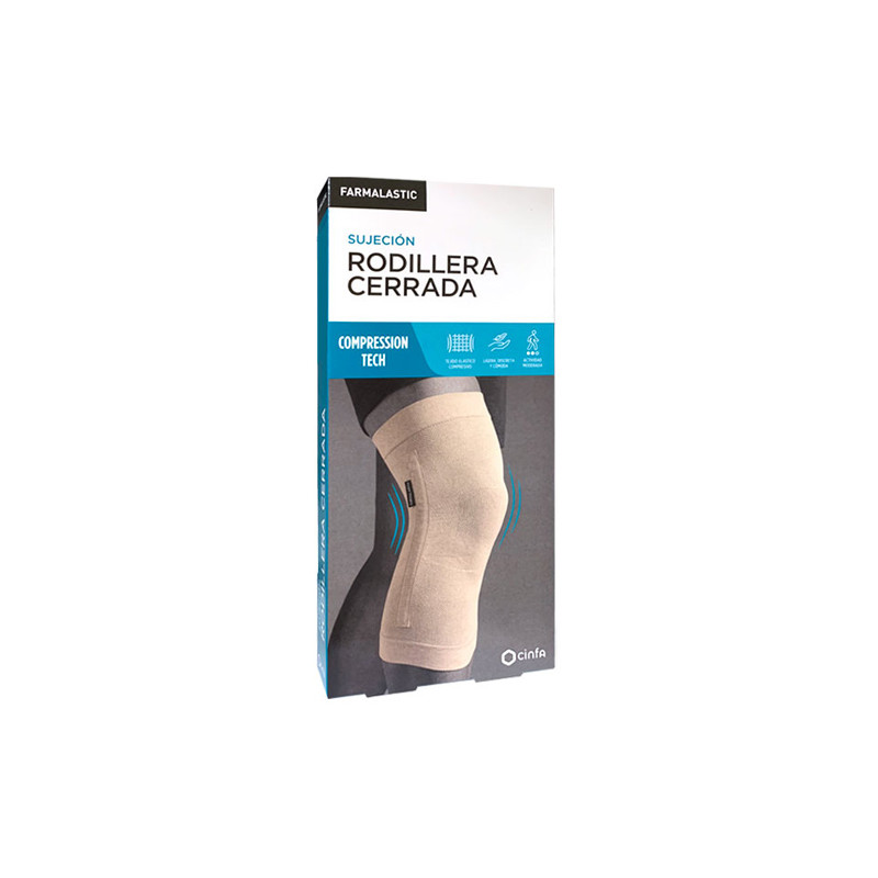 Farmalastic Sujecion Rodillera Cerrada Beige T-M