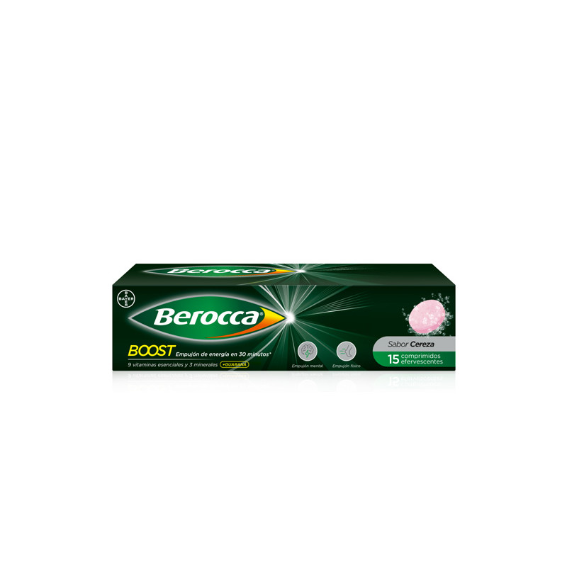 Berocca Boost Efervescente con Guarana 15 Comprimidos