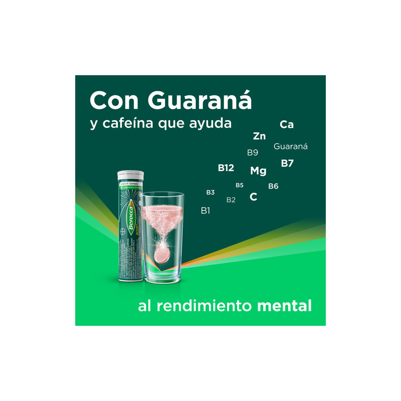 Berocca Boost Efervescente con Guarana 15 Comprimidos
