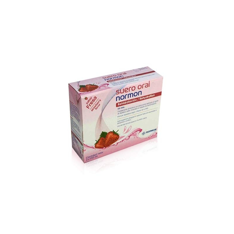 Suero oral normon fresa 2 bricks x 250ml