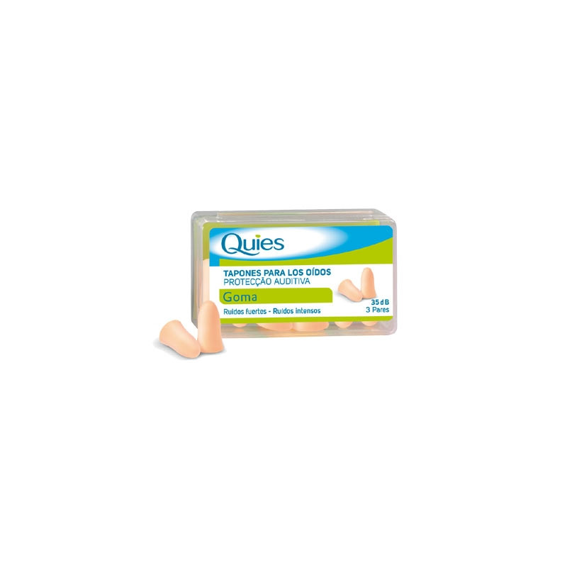 Quies Tapones de oído goma 6 uds