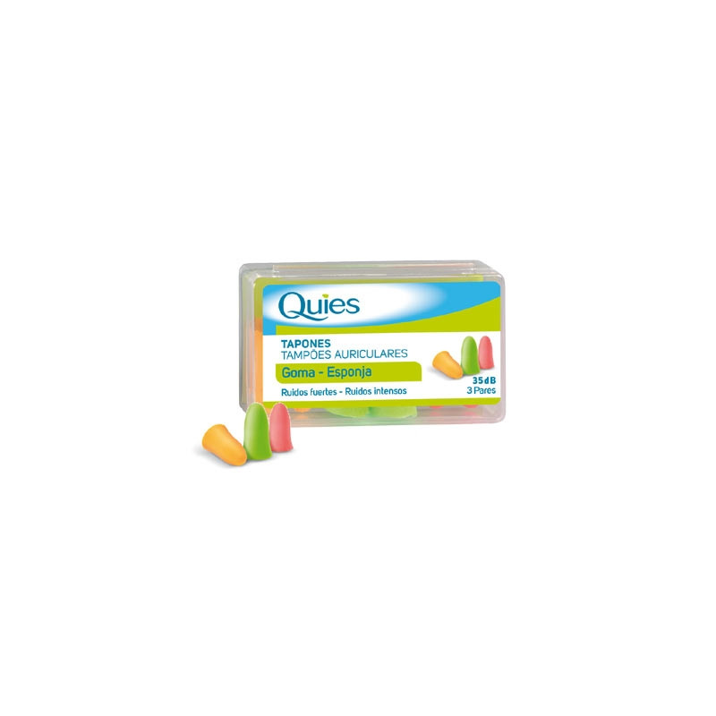Quies Tapones de oído goma 6 uds