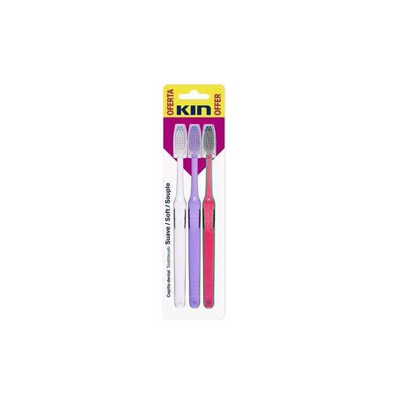 Kin Cepillo Dental Suave 3 Uds