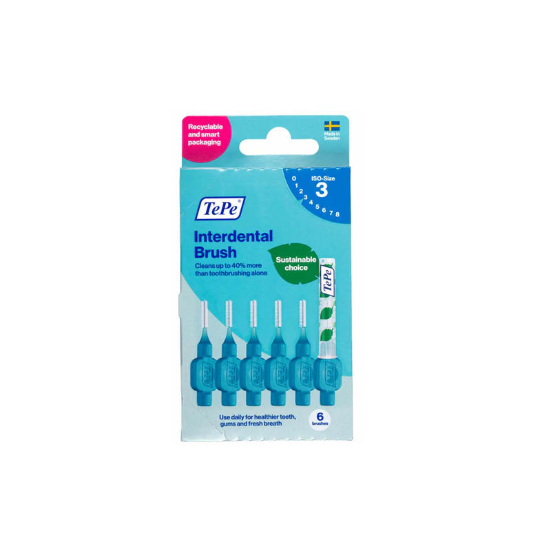 Tepe Interdental Azul ISO 3 6Uds