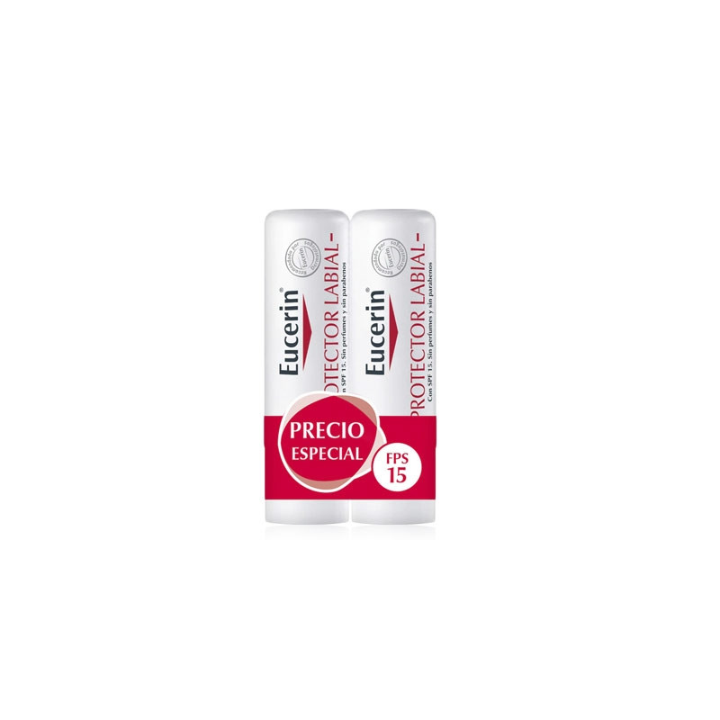 Eucerin Protector Labial P/Sensible Duplo 2x4.8Gr