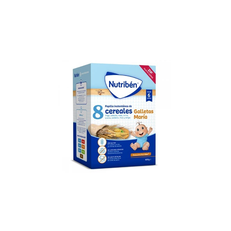 Nutriben 8 Cereales con Galletas Maria 600 gr