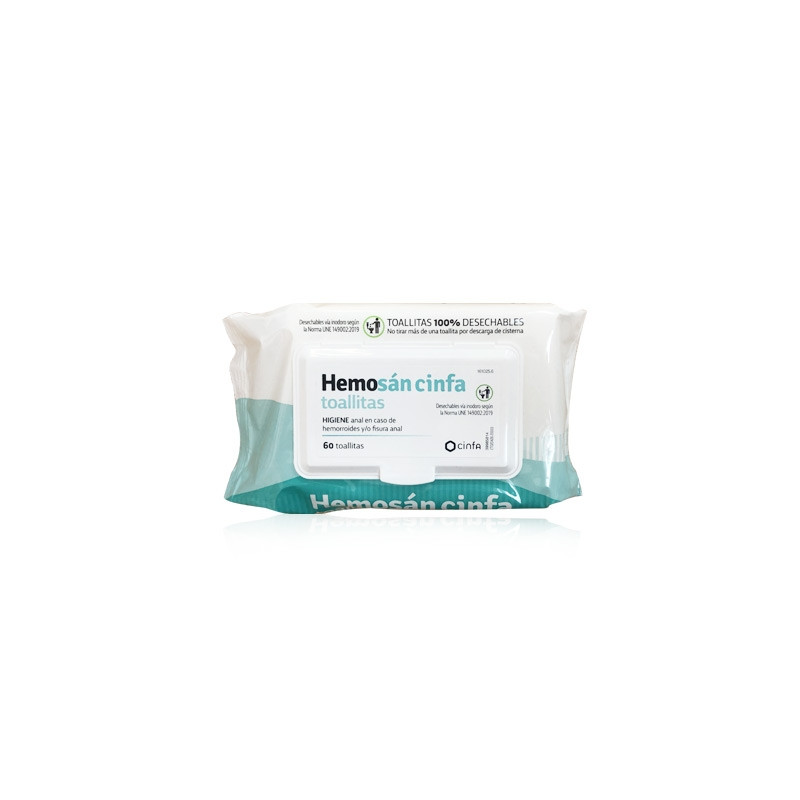Hemosan Cinfa Hemorroides 60 Toallitas