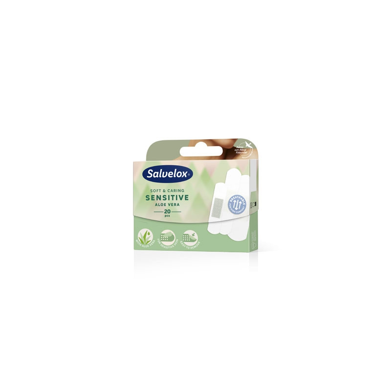 Salvelox Sensitive apósito adhesivo aloe vera 20 uds