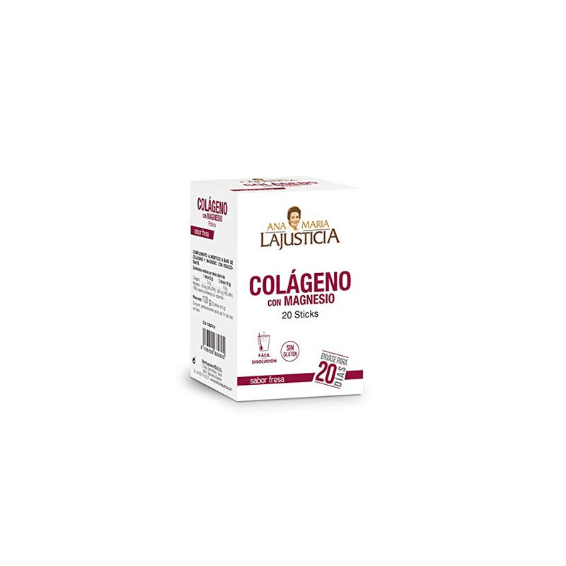 Lajusticia Colageno y Magnesio Fresa 20 Sticks