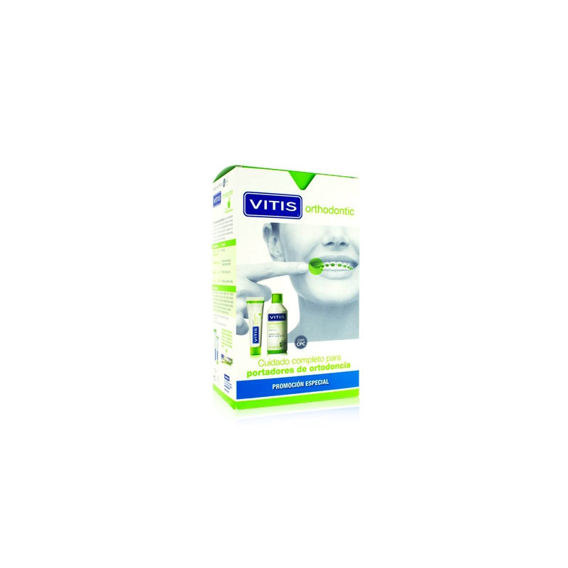 Dentaid Vitis Orthodontic Colutorio 500 ml + Pasta Dentifrica 100 ml