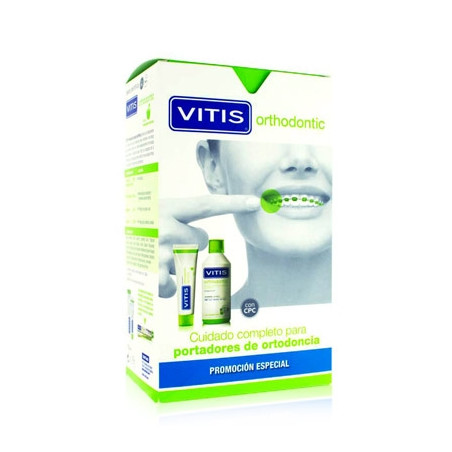 Dentaid Vitis Orthodontic Colutorio 500 ml + Pasta Dentifrica 100 ml
