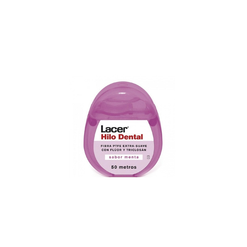 Lacer Hilo Dental Fluor Triclosan Menta 25 ml