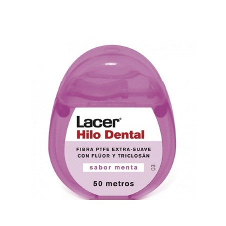 Lacer Hilo Dental Fluor Triclosan Menta 25 ml