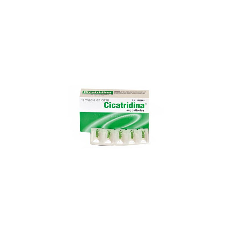 Cicatridina supositorios 5 mg 10uds
