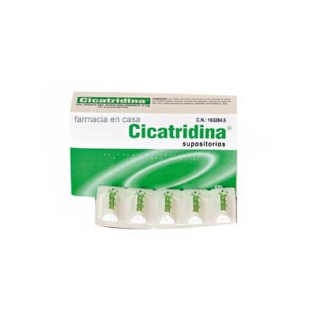 Cicatridina supositorios 5 mg 10uds