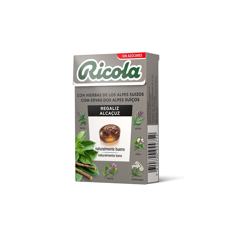 Ricola Caramelos Regaliz S/Azucar 50 gr