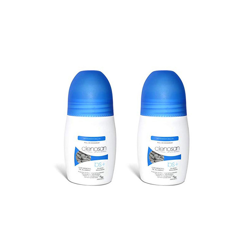 Clenosan Desodorante Roll-On Mineral de Alumbre Duplo 2x75ml