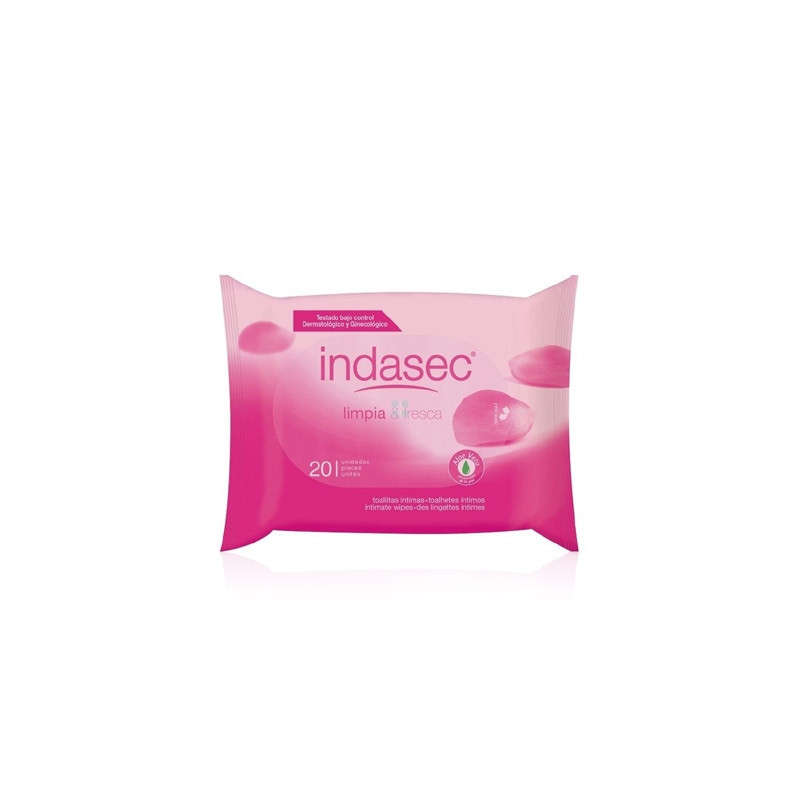 Indasec Toallitas Higiene Intima 20Uds