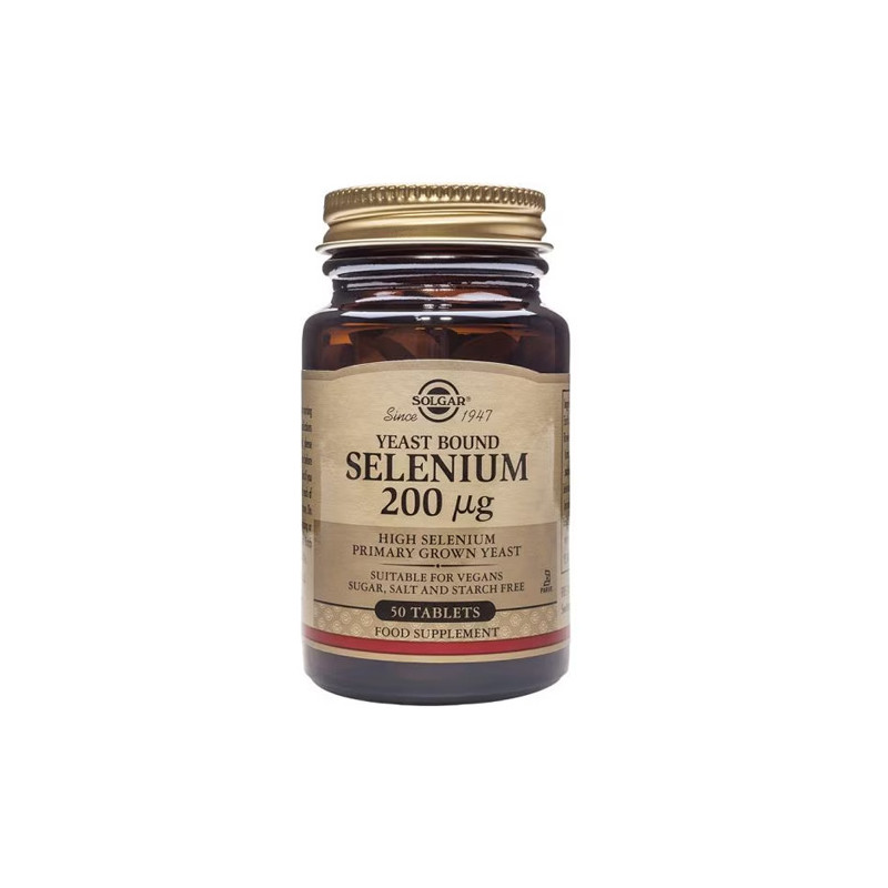 Solgar Selenio en Levadura 200mcg 50Comp