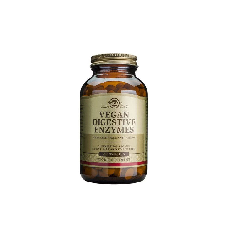 Solgar Vegan Enzimas Digestivas 250 Comprimidos