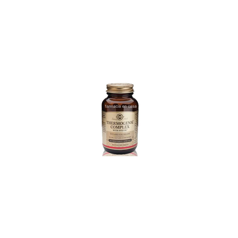 Solgar Thermogenic complex con svetol 60 cápsulas vegetales