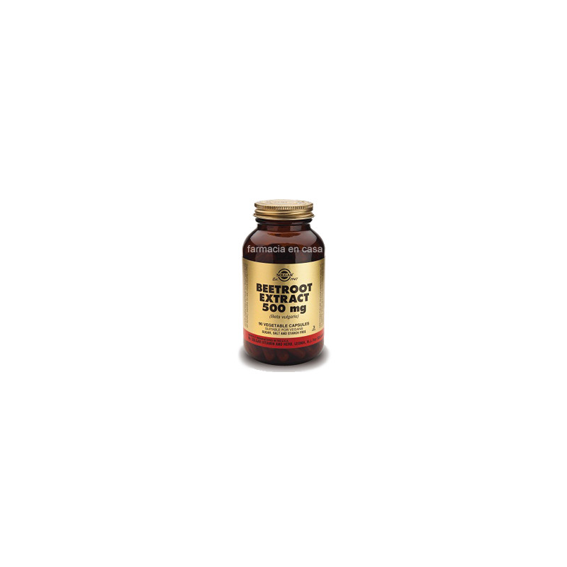 Solgar Remolacha extracto 500mg (beta vulgaris) 90 cápsulas