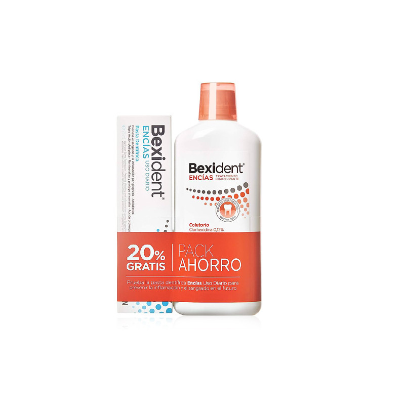 Bexident Encias Clorhexidina Colutorio 500ml + Pasta Dental 75ml