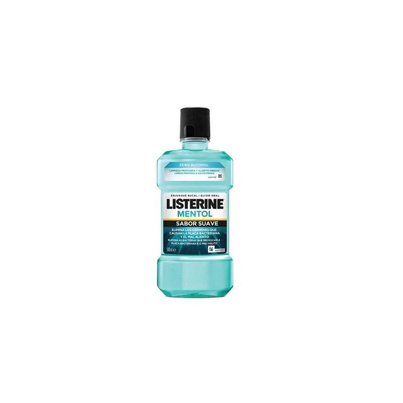 Listerine Mentol Sabor Suave Colutorio 500ml