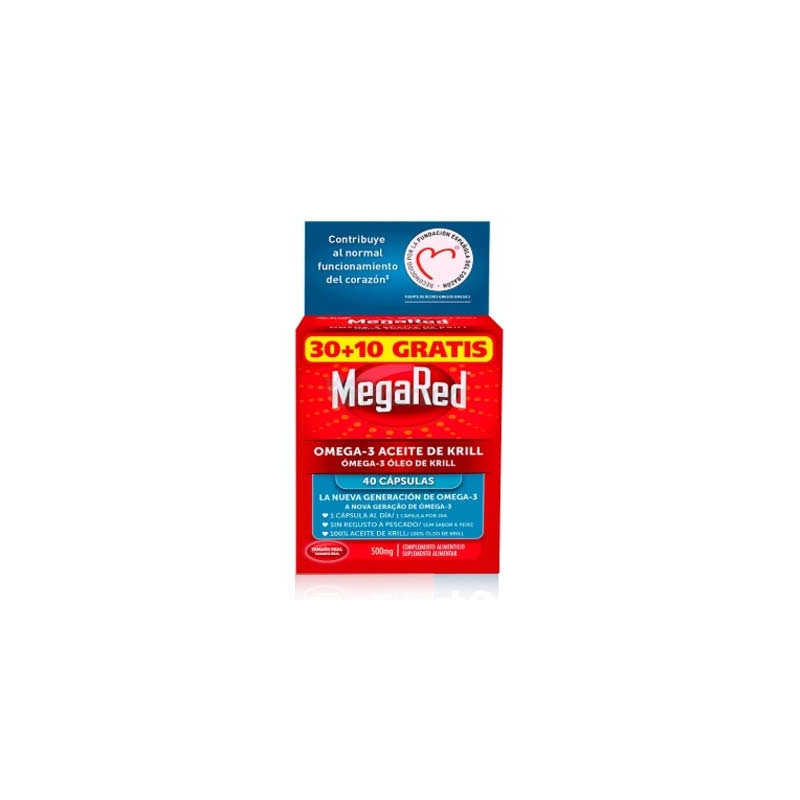 Megared Omega 3 Aceite de Krill 500mg 40 Capsulas