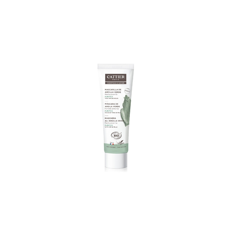 Cattier Mascarilla de Arcilla Verde-Menta Piel Grasa 100ml
