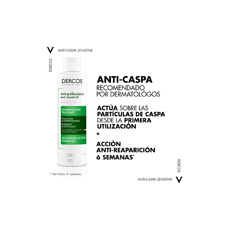 Vichy Dercos Anticaspa Sensitive Champu Cabello Sensible 200ml