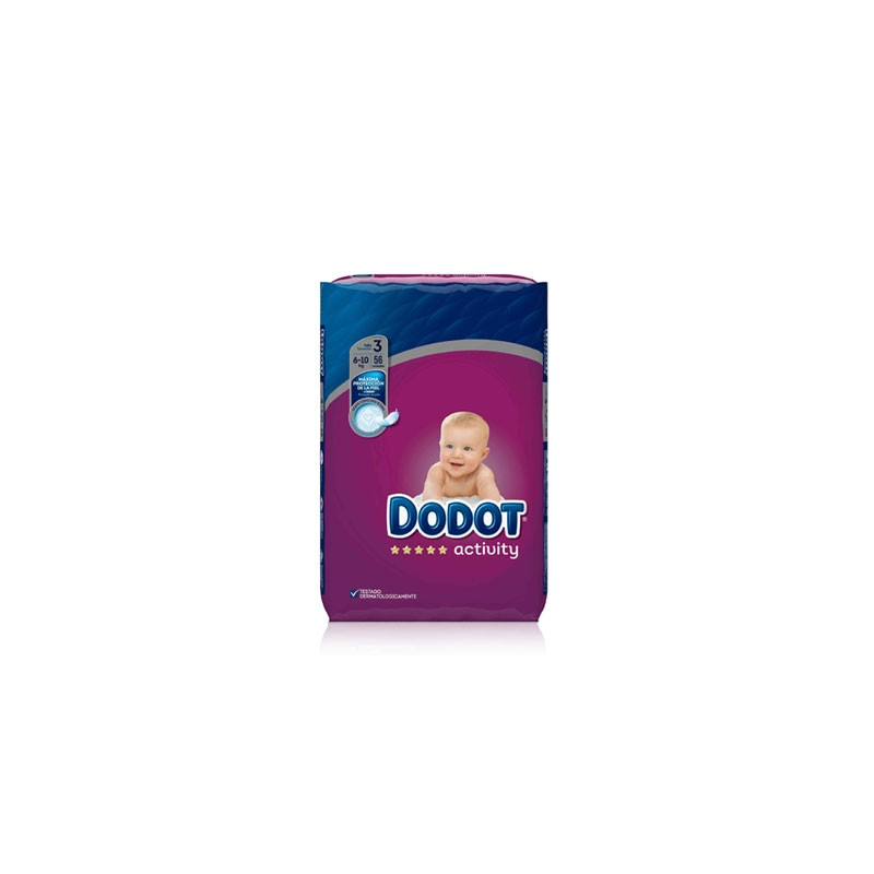 Dodot Activity pañal t/3 6-10kg 56 uds