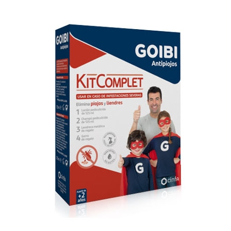 Goibi Elimina Loción Antipiojos 125ml + Champu 125ml + Lendrera