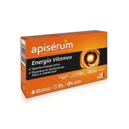 Apiserum Energia Vitamax Jalea Real 30 capsulas