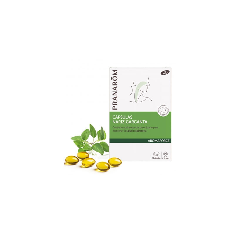 Pranarom Aromaforce Nariz Garganta Bio 30 Capsulas