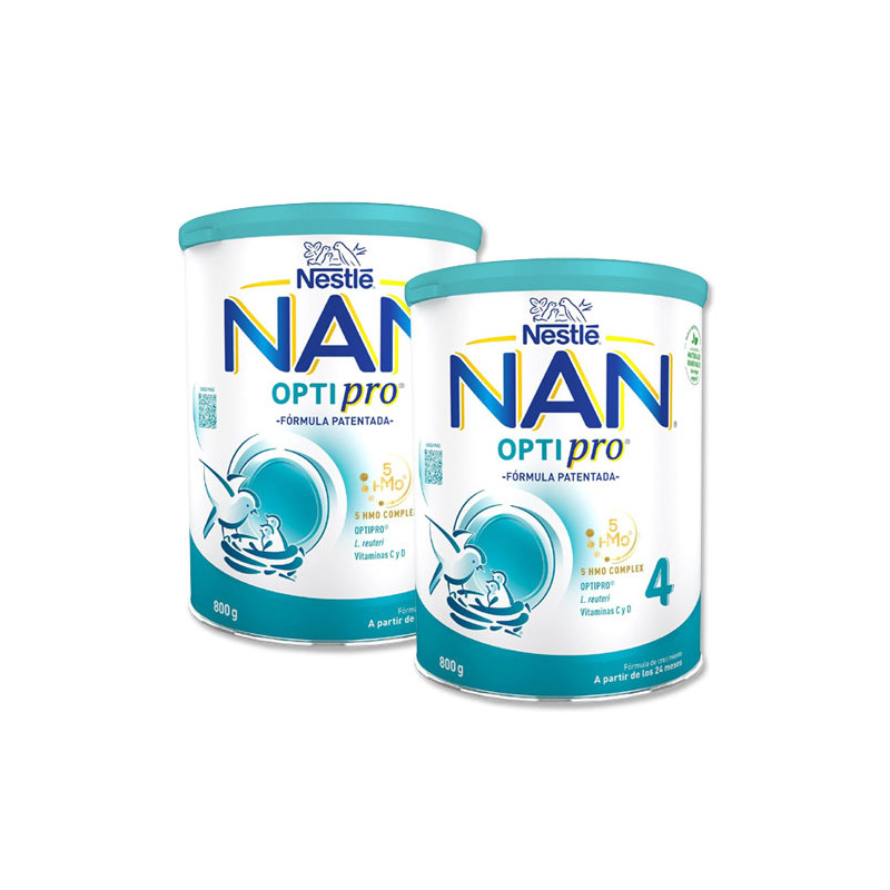 Nestle Nan Optipro 4 Leche Crecimiento Duplo 2x800gr