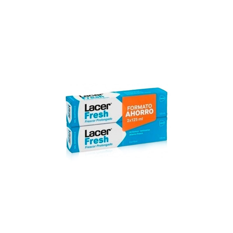 Lacer Fresh Gel Dentifrico Sabor Fresco Duplo 2x125ml