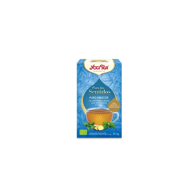 Yogi Tea Sentidos Puro Frescor Menta Hierbabuena Jengibre 20 Uds