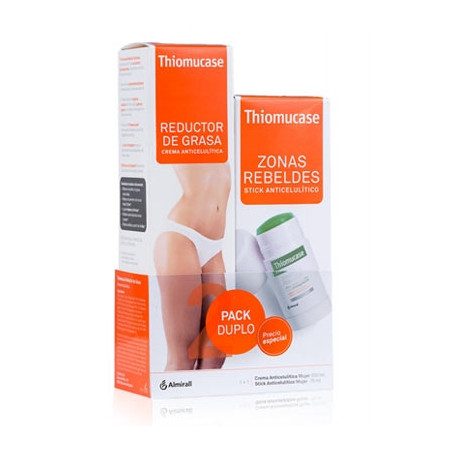 Thiomucase Reductor Grasa Crema Anticelulitica 200ml + Stick 75ml
